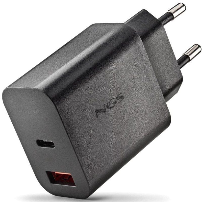 Cargador de Pared GaN NGS Era 20W/ 1xUSB Tipo-C/ 1xUSB/ 20W ----Cargador de Pared GaN NGS Era 45W/ 1xUSB Tipo-C/ 1xUSB/ 45W