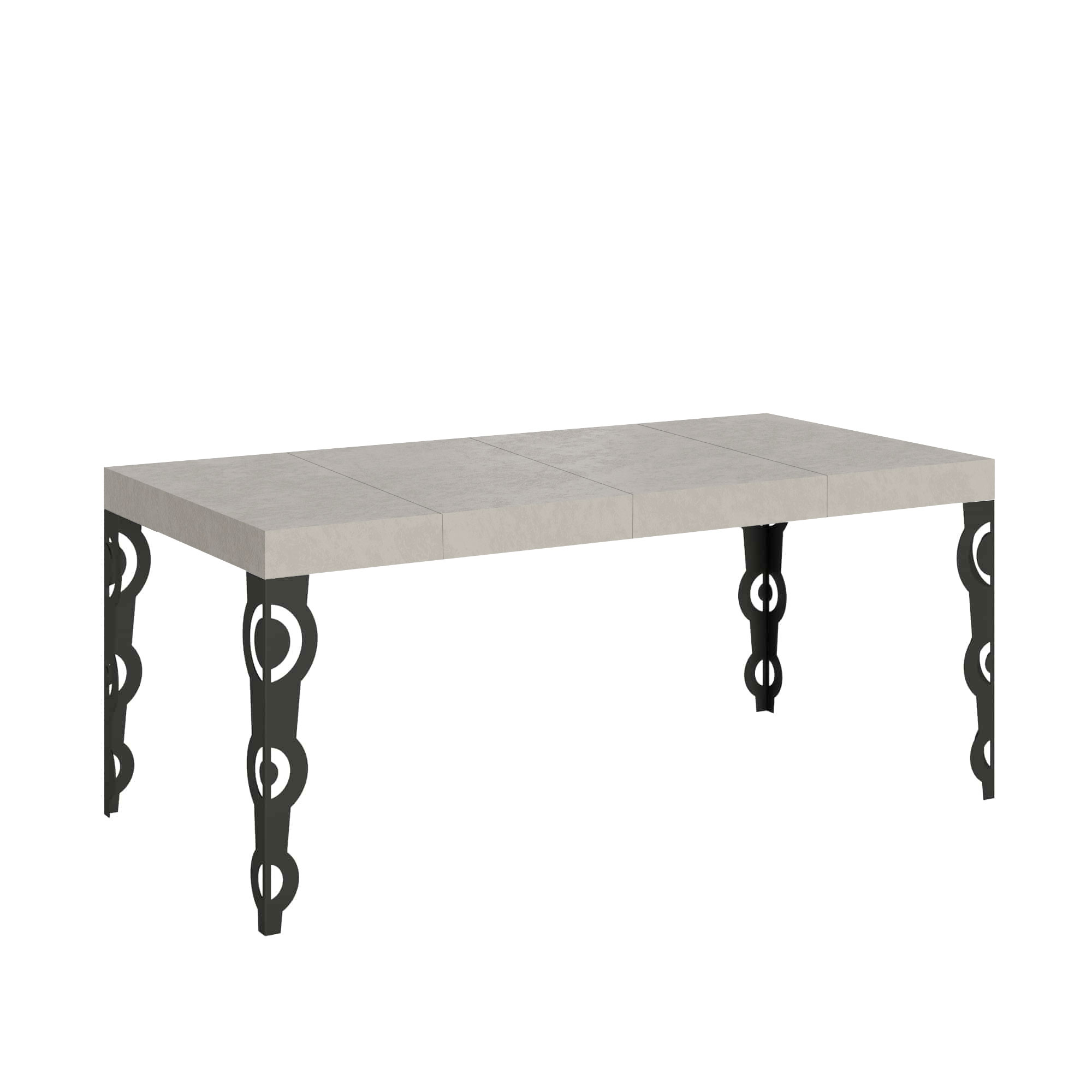Mesa extensible Karamay Premium Cashmere 90/246x90 cm con patas antracita - Itamoby