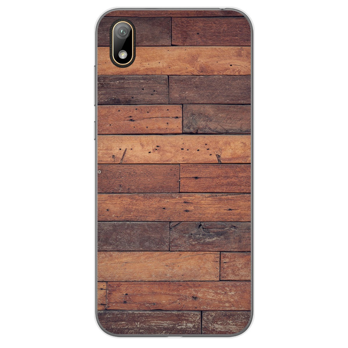 Tumundosmartphone Funda Gel Tpu para Huawei Y5 2019 diseño Madera 03 Dibujos