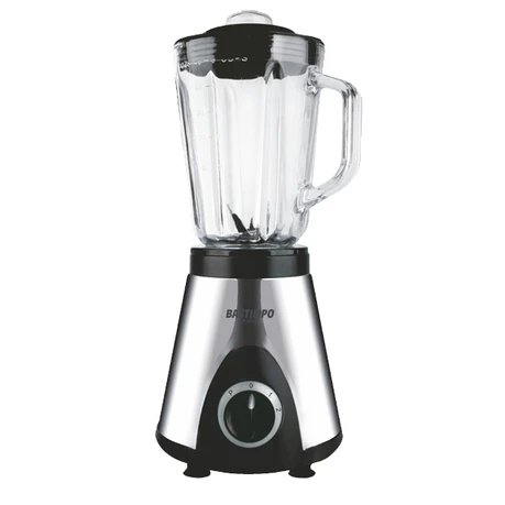 Bastilipo - Batidora de vaso BVA 1000 INOX 7135 de 1000 W con vaso de cristal de 1 litro, cuerpo en acero inoxidable y diseño compacto para cocina moderna