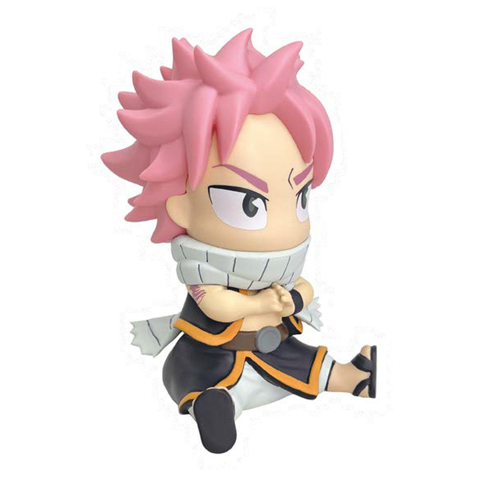 NATSU ,LUCY,GRIEY,HAPPY HUCHA FAIRY TAIL TIRELIRE 18CM -PLASTOY