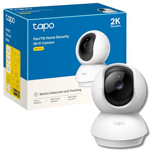 Tp - Link Tp-link Tapo C210 V1 - Cámara IP Wifi 360° 2K, Visión Nocturna, Detección de Movimiento