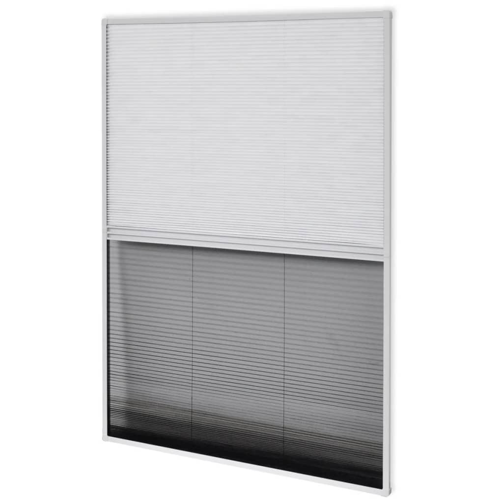 vidaXL Mosquitera Plisada para Ventanas Contra el Sol Aluminio 60x80cm Rejilla Color Antracita,  Blanco, y mas