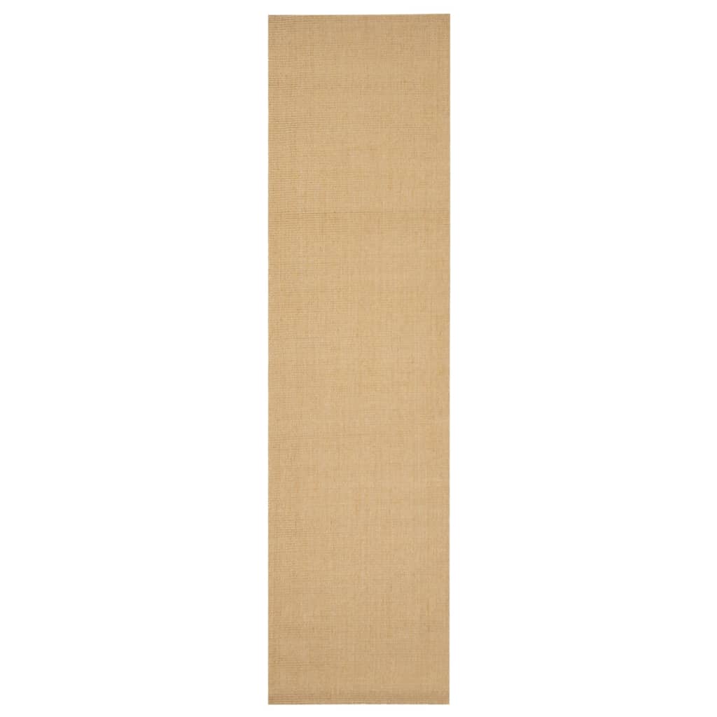 Alfombra Vidaxl Sisal Natural 66x250 Cm Color Natural