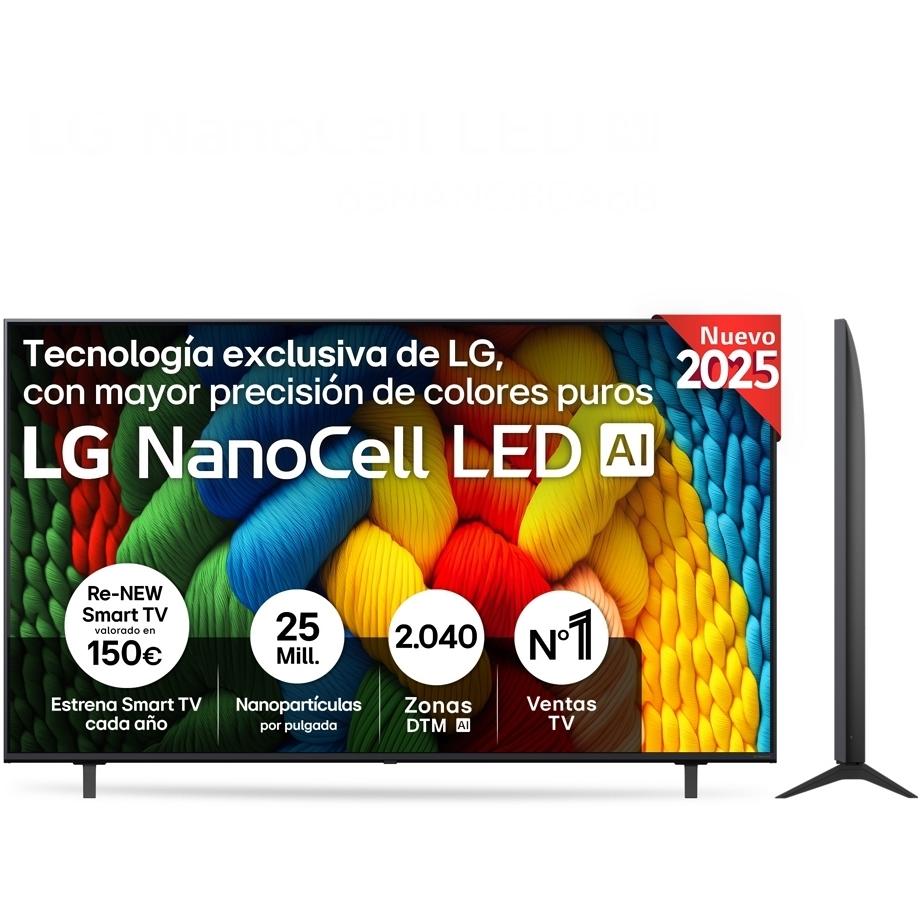 TELEVISOR LED LG 65NANO80A6B.AEU SMART TV 65" HD