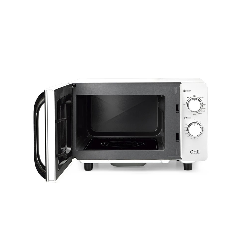 Orbegozo - Microondas MIG 2070 CE de acero inoxidable, 20 L, 700 W microondas + 800 W grill, tecnología flatbed sin plato giratorio y cavidad cerámica para fácil limpieza