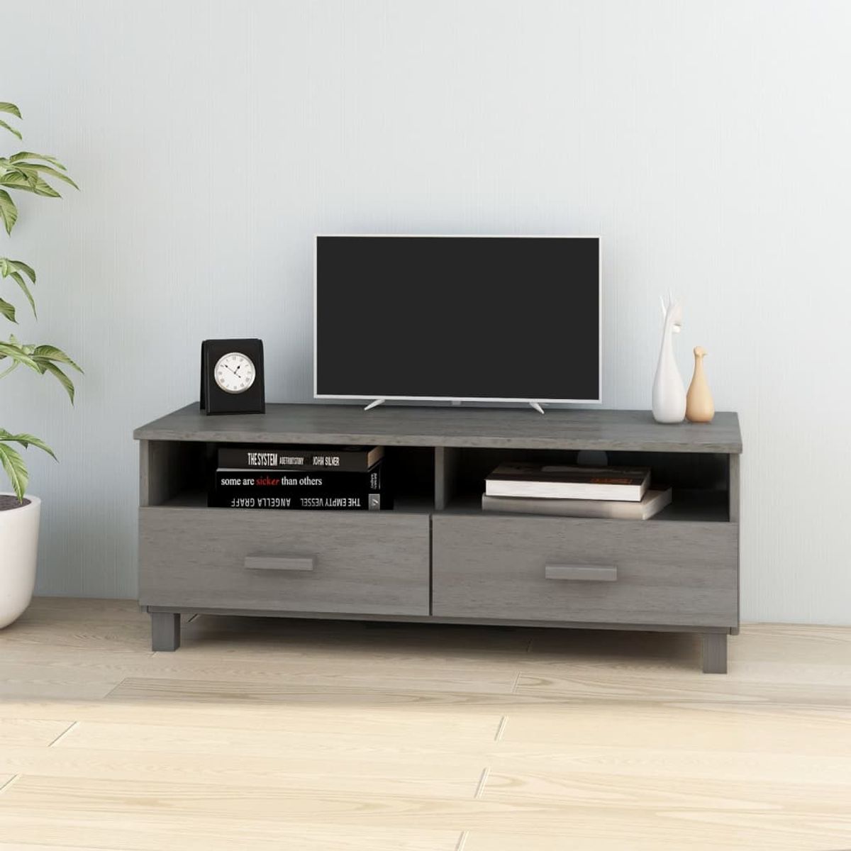 Mueble de TV Hamar 2 cajones + 2 compartimentos 40x106x40 cm