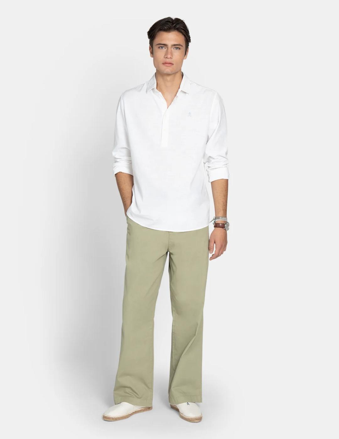 HARPER POLERA BLANCA LINEN