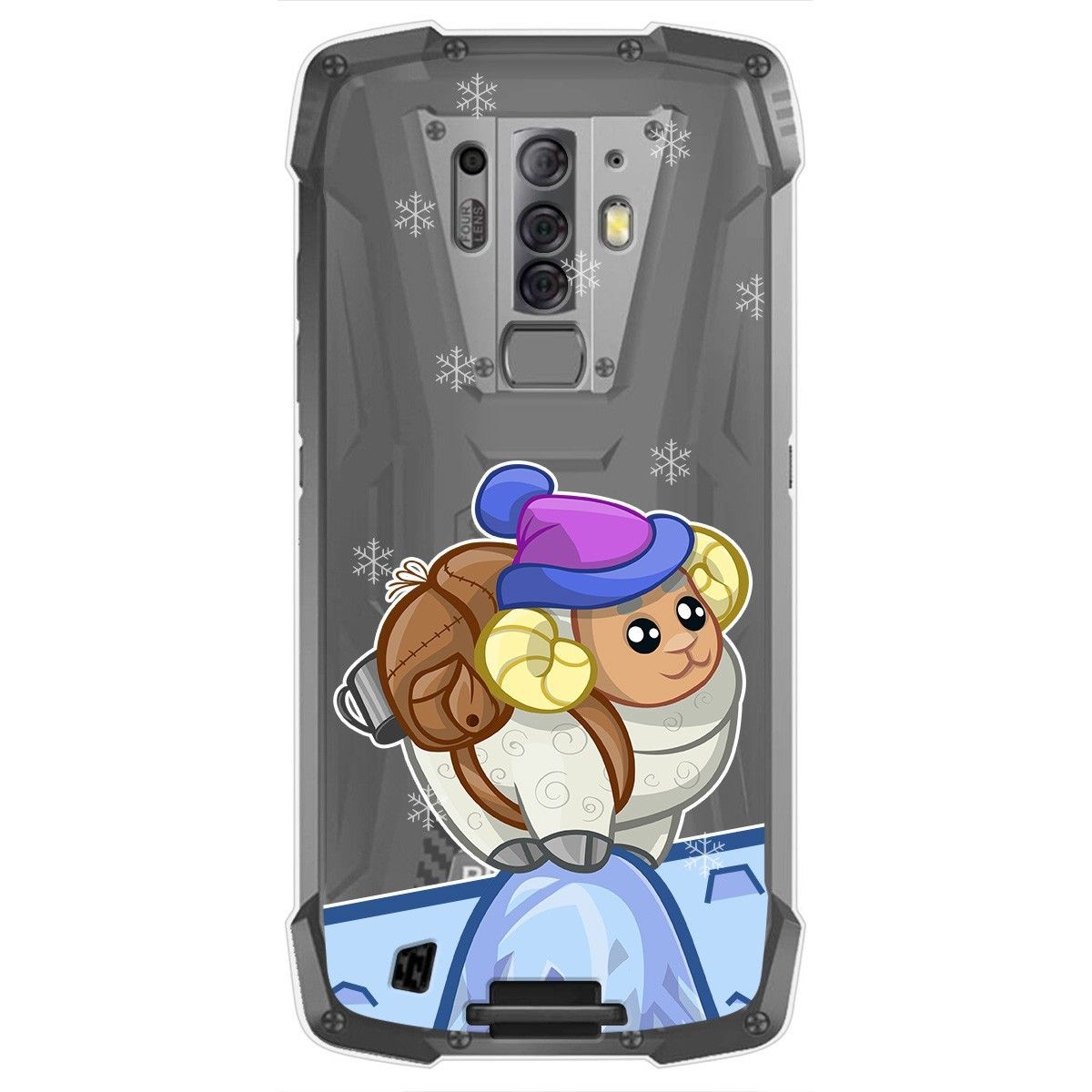 Tumundosmartphone Funda Gel Transparente para Blackview BV6900 / BV6900 Pro diseño Cabra Dibujos