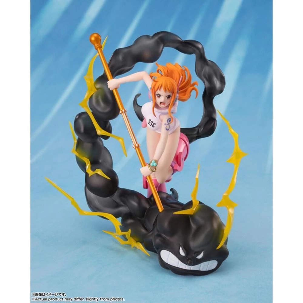 TAMASHII NATIONS - Figura coleccionable One Piece Nami Lightning Blast Ver. Extra Battle 17 cm de la línea Figuarts Zero para fans y coleccionistas