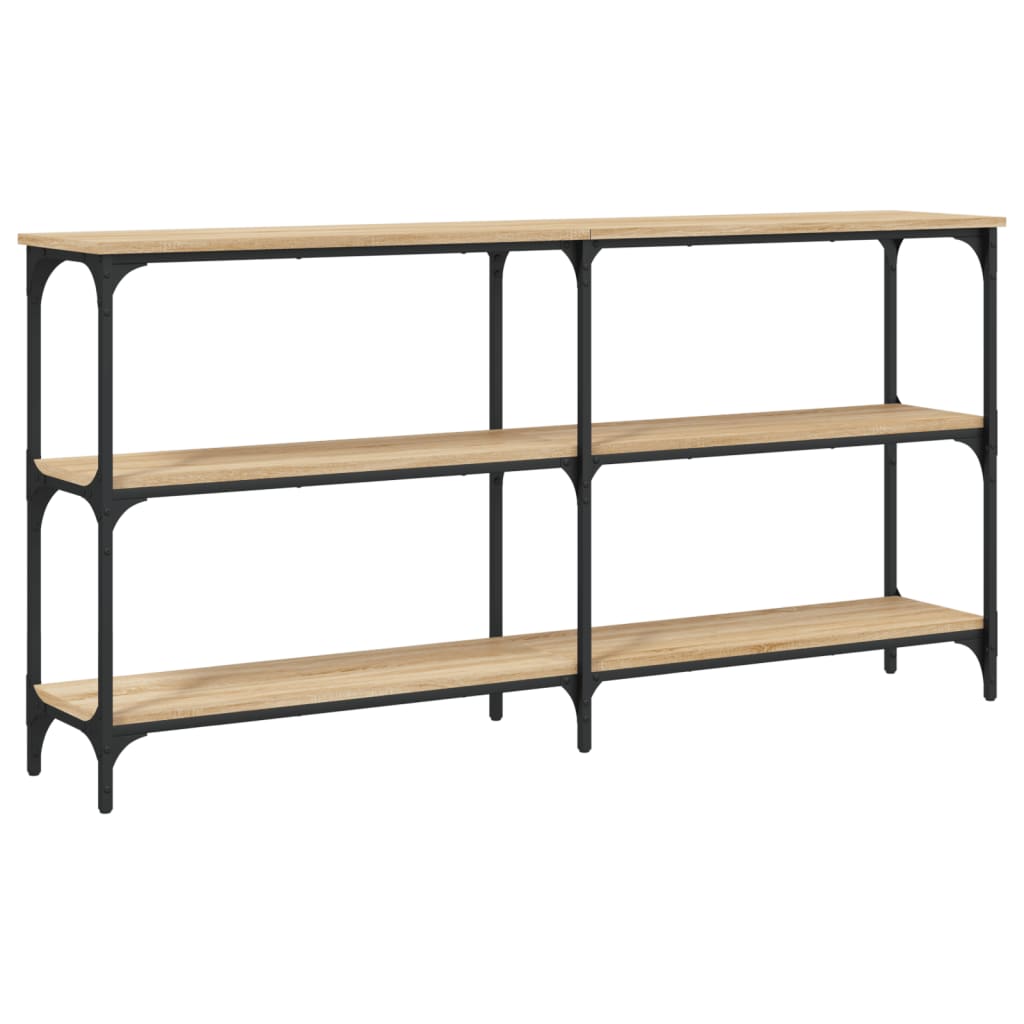 Vidaxl Mesa Consola Madera de Ingeniería 150x29x75 Cm Negro