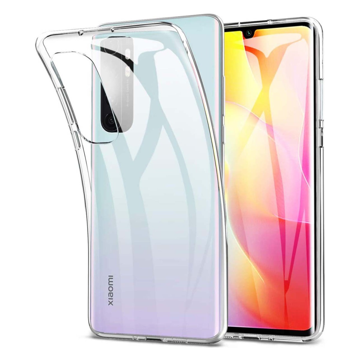 Tumundosmartphone Funda Silicona Gel TPU Transparente para Xiaomi Mi Note 10 Lite