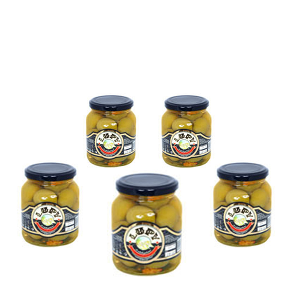 Aceitunas Lupy Gordal Picantes 200 g, 8 Tarros de Calidad Garantizada, Sabor Intenso y Auténtico, Ideal para Aperitivos y Tapas Españolas