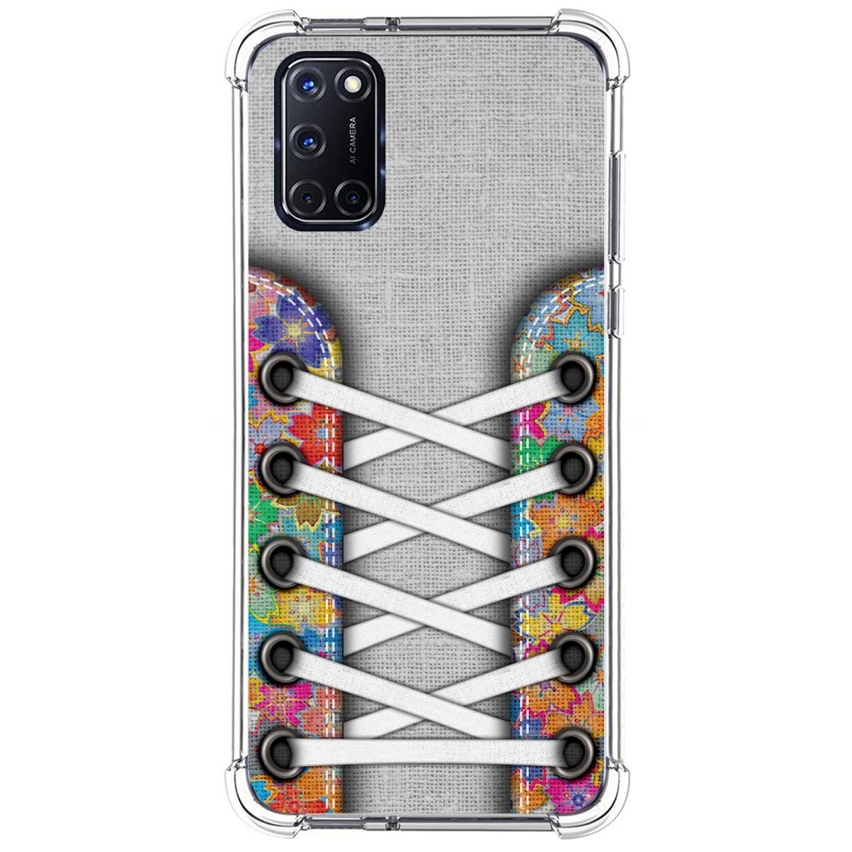 Tumundosmartphone Funda Silicona Antigolpes para Oppo A52 / A72 diseño Zapatillas 04 Dibujos