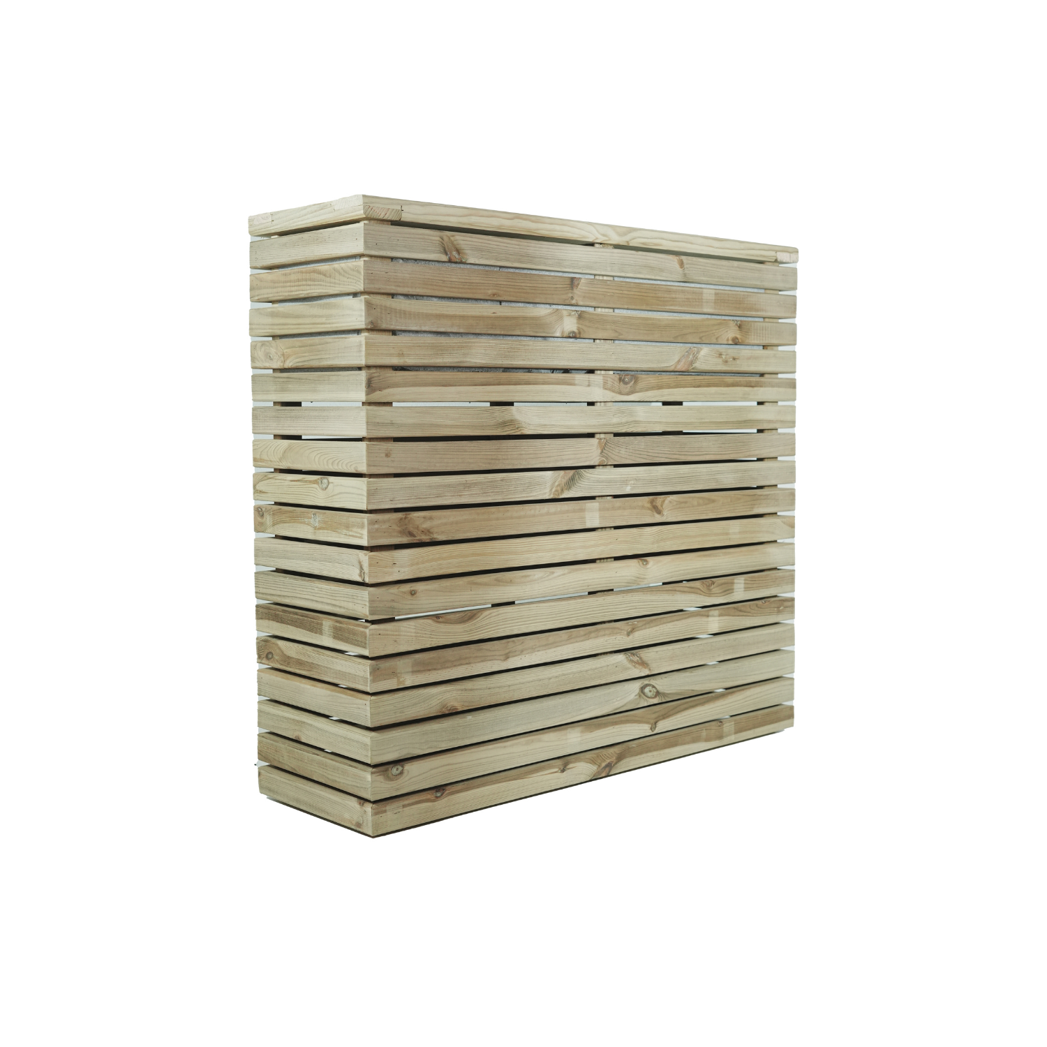 Jardinera  torre de madera de pino con malla geotextil para exterior | VidaHuerto