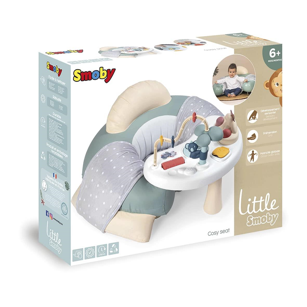 Asiento para bebe Little Smoby con mesa de actividades 70x66x41cm (7600140103)