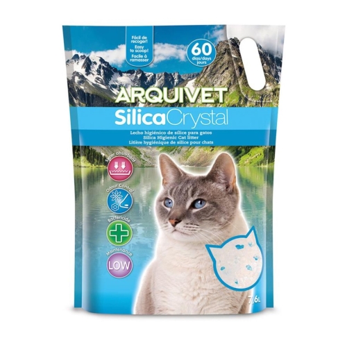 Perlitas Arquicrystal 7,6 Lts. Fondo para bandeja de gatos Arquivet