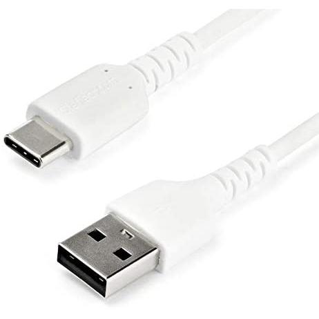 Startech.com Cable USB-C de Carga y Transferencia de Datos de 1m con Fibra de Aramida - Blanco