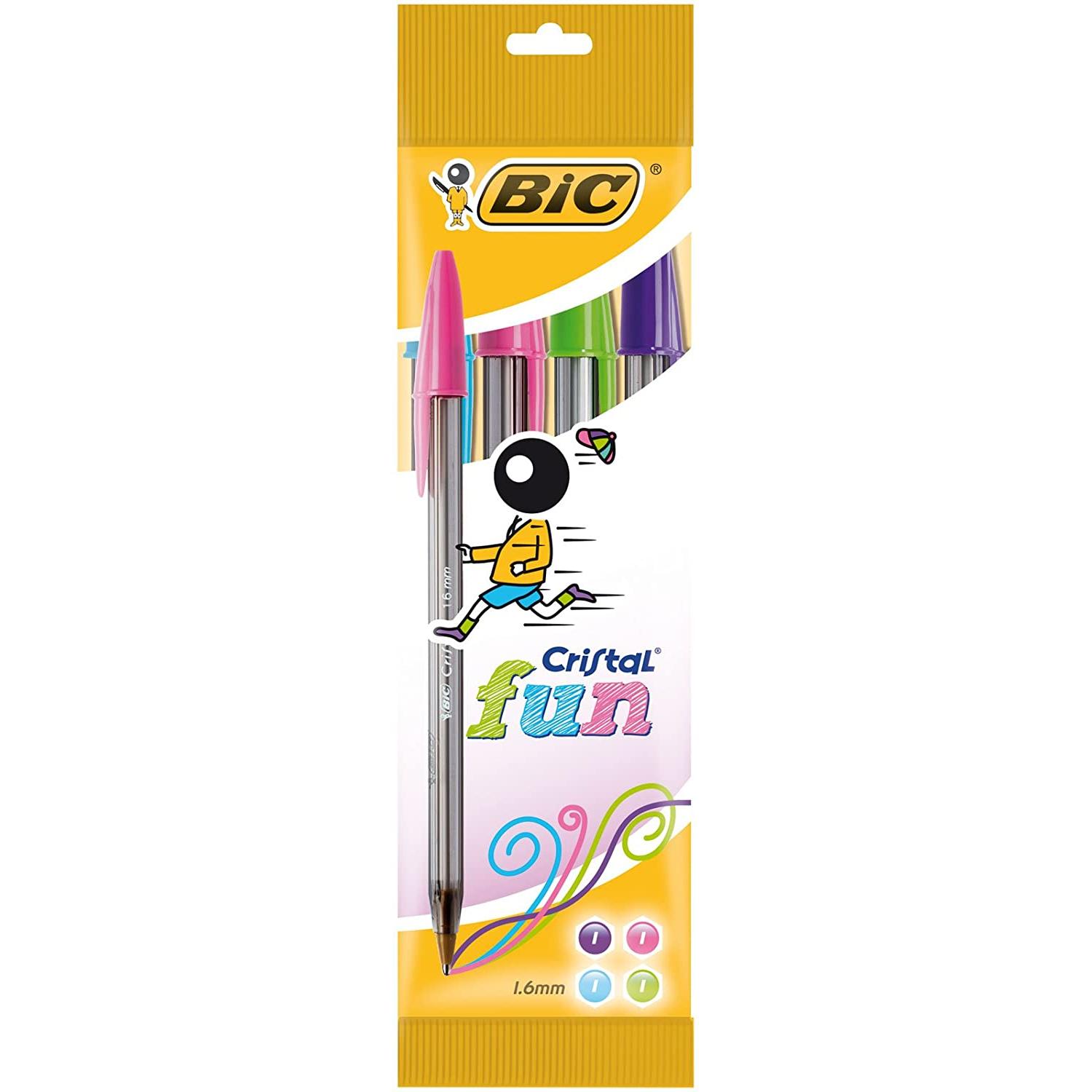 Bic Cristal Multicolour Pack de 10 Boligrafos de Bola - Punta