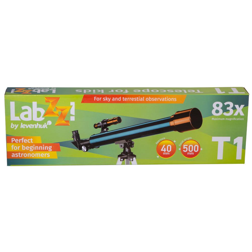 Telescopio Levenhuk Labzz T1 para Niños con 83 Aumentos y Trípode de Aluminio