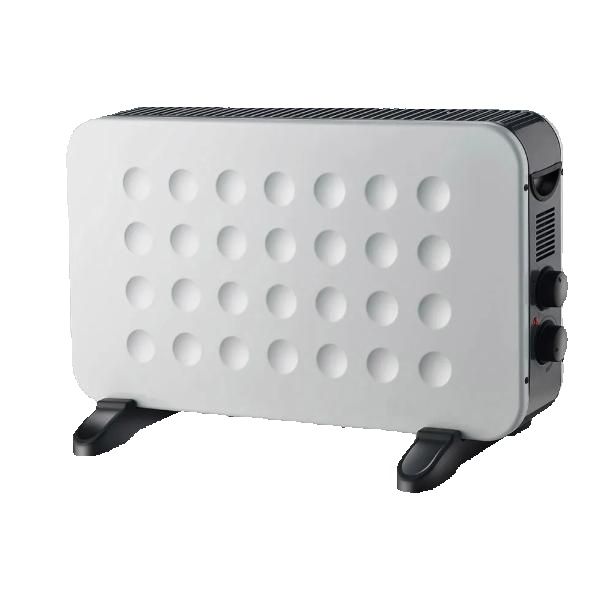 ABRILA Convector Hogar 2000w Blanco/negro 2 potencias Termost.regulable Protecc.contracalentamiento,Turbo 38x61x22cm CALIDAD GARANTIZADA