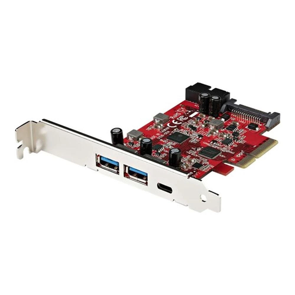 StarTech - Tarjeta sintonizadora PCIe PEXUSB312A1C1H con 5 puertos USB 3.1 Gen 2 y USB 3.2 Gen 2 para PC, hasta 10 Gbps, controlador Asmedia ASM1142 y soporte UASP