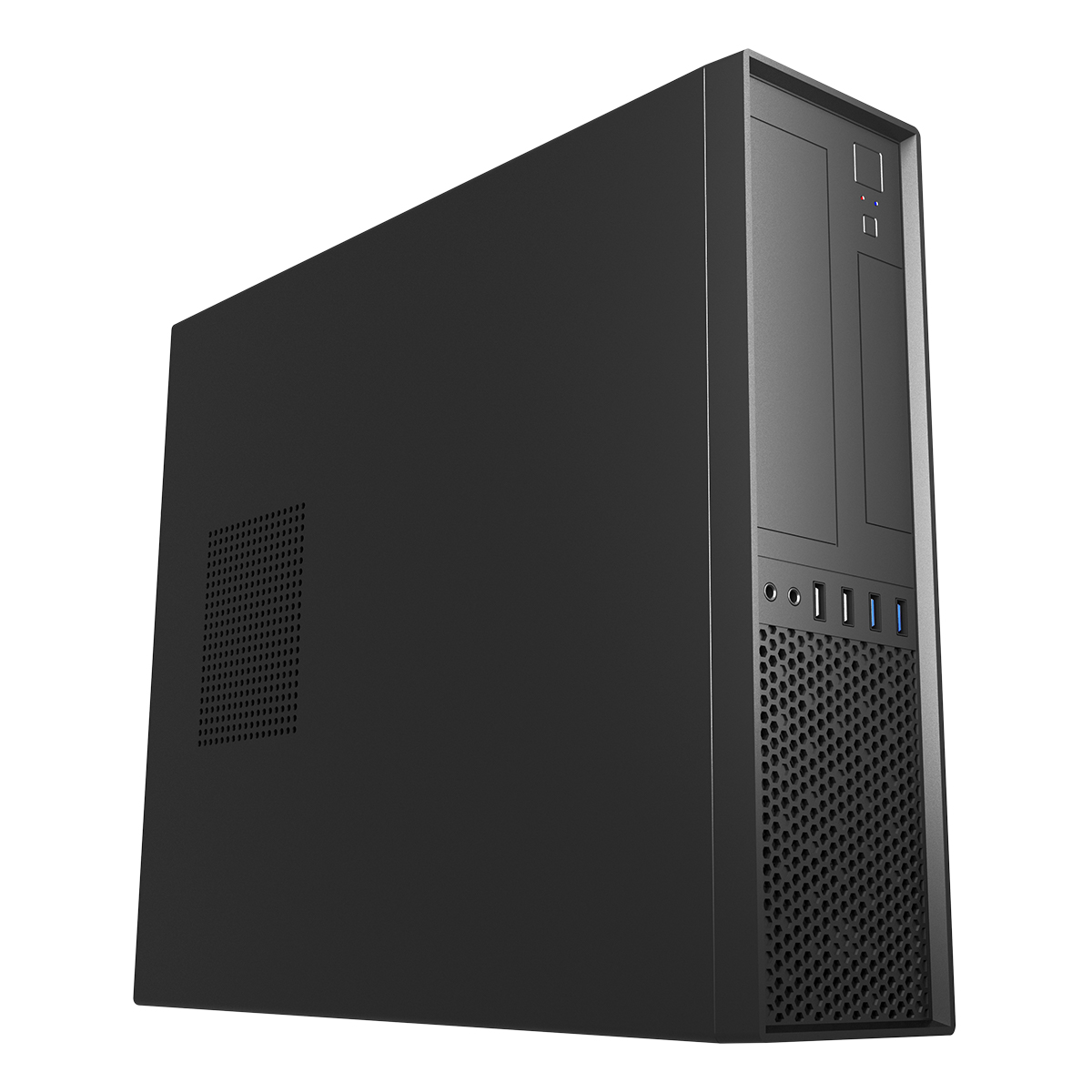 Unykach caja sobremesa slim uk 3001 negro 2*usb 3.0+2*usb 2.0 micro atx con fuente sfx