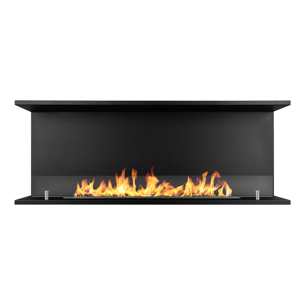 Chimenea de bioetanol empotrada Biochimenea trifacial con 3 lados abiertos 120x50 TREVI 120