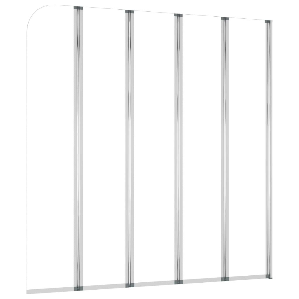 vidaXL Mampara de Ducha de Vidrio Templado Transparente Baño Panel Dimensiones 120 x 140 cm, 104 x 130 cm (2 unidades)