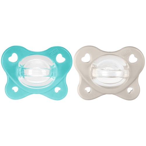 Chicco Chupete Ph Dual Soft Silicona Azul 6-16M 2Uds