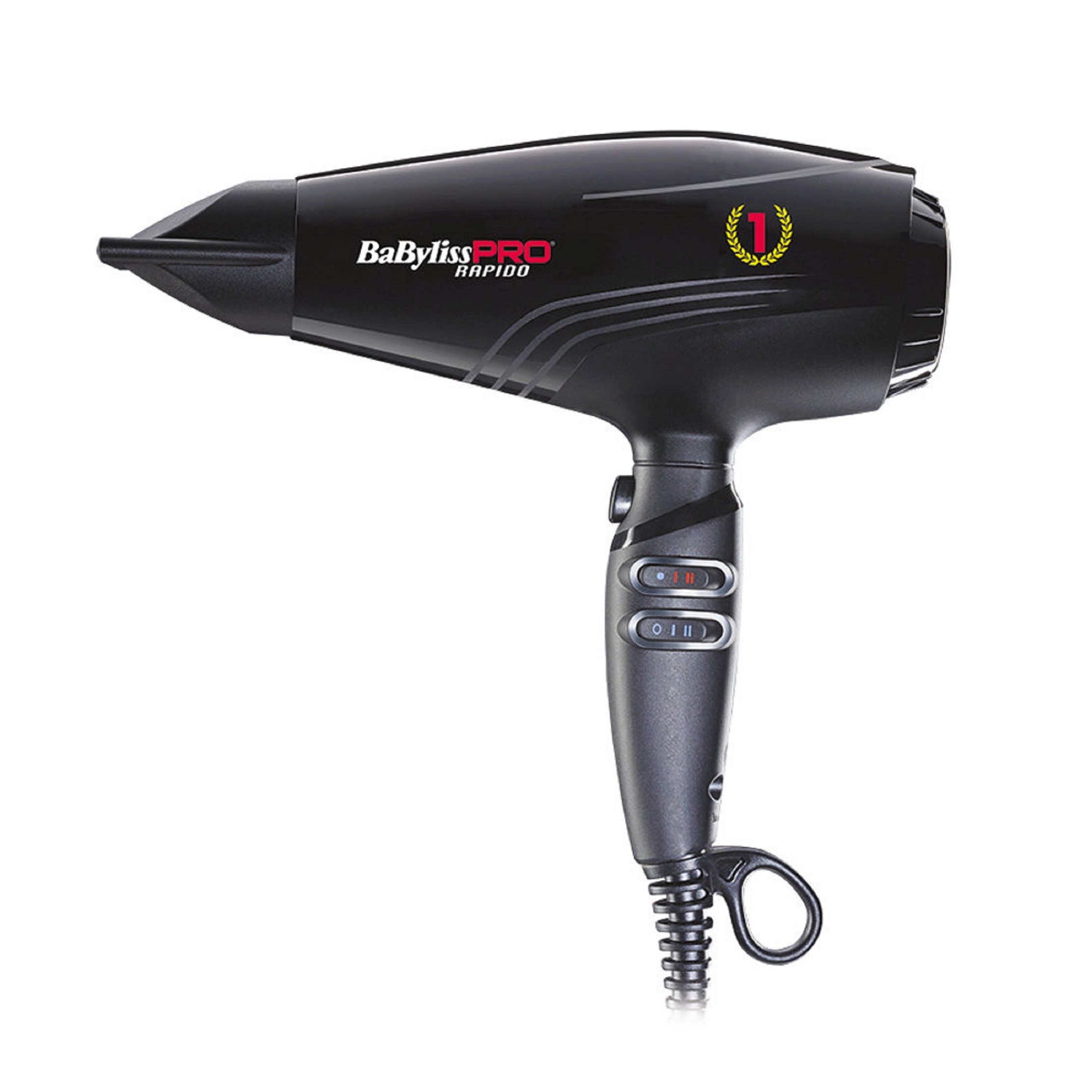 BabylissPRO -SECADOR RÁPIDO BLACK BAB7000IE- SECADOR PROFESIONAL DE ALTO RENDIMIENTO ULTRALIGERO