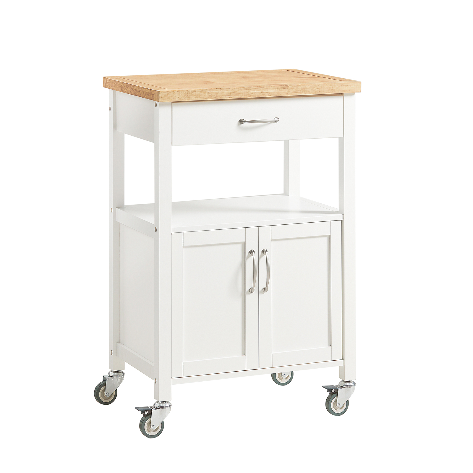 SoBuy FKW22-WN Carrito de Servir, estantería de Cocina, Carrito de Cocina móvil, 60 x 45 x 92 cm, ES