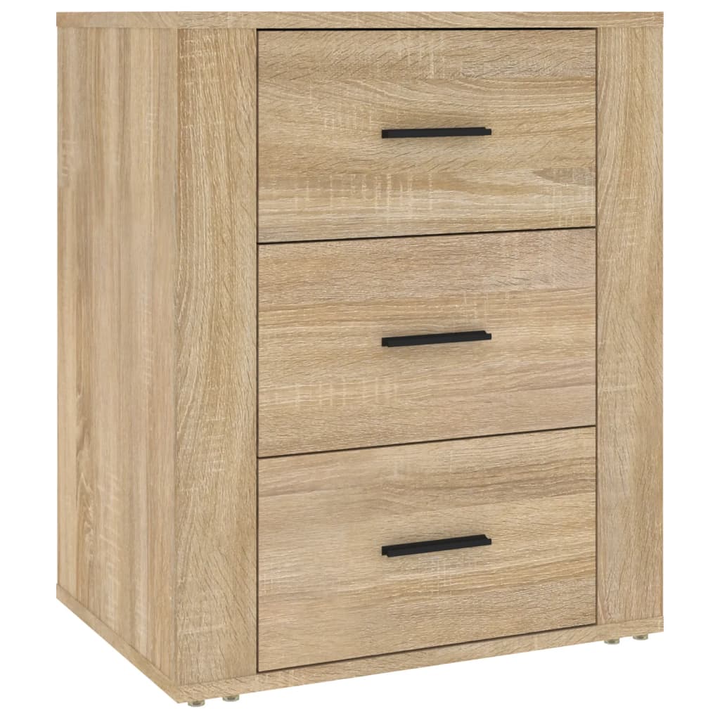 Vidaxl Mesita de Noche Madera Contrachapada 50x36x60 Cm Blanco