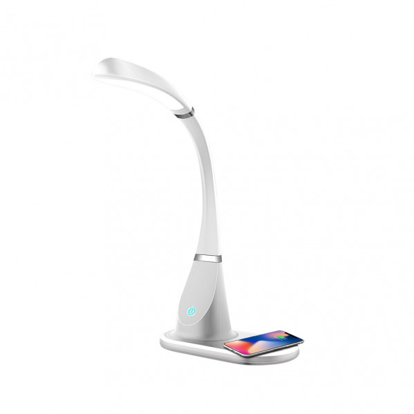 Flexo rejalgar 5w 400lm 3500-6000k blanco 45x22,5x24 cm carg.mov.inalamb.5 colores x 3 intensid. regulables
