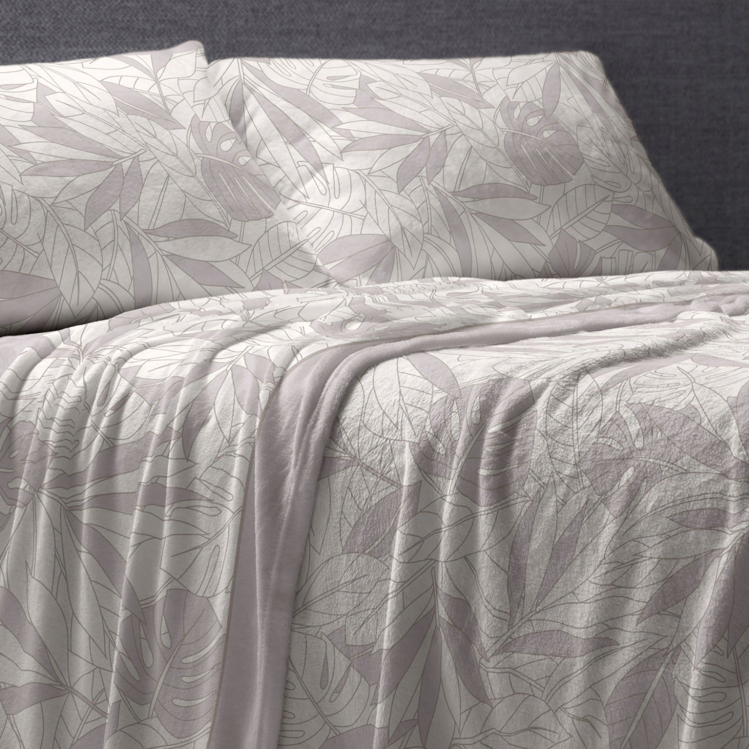 Juego de Sábanas Coralina BURRITO BLANCO - Suave y Cálido para Invierno | Diseño Floral | Todas las Medidas de Cama