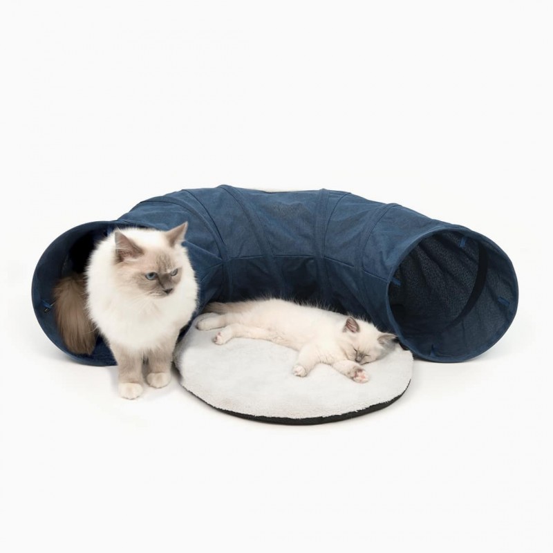 Catit Vesper Túnel con Cama Azul