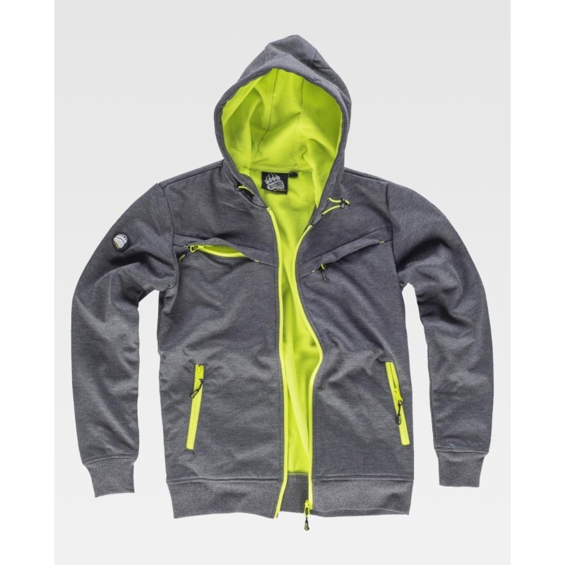 Chaqueta Workshell Impermeable con Capucha y Cremallera