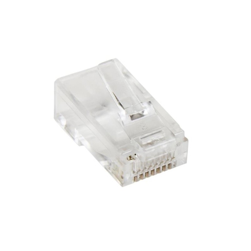 StarTech.com - Paquete de 50 Unidades de Conectores RJ45 Cat5e Modulares Multifilares Stranded Trenzados CRJ4550PK