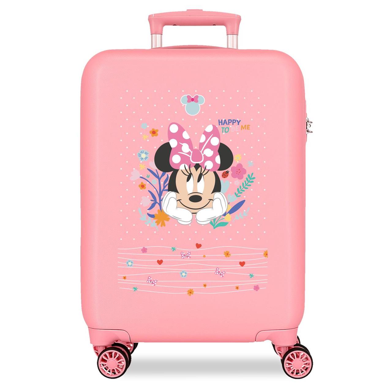 Maleta de cabina Minnie Happy To Be Me Rosa 38x55x20cm