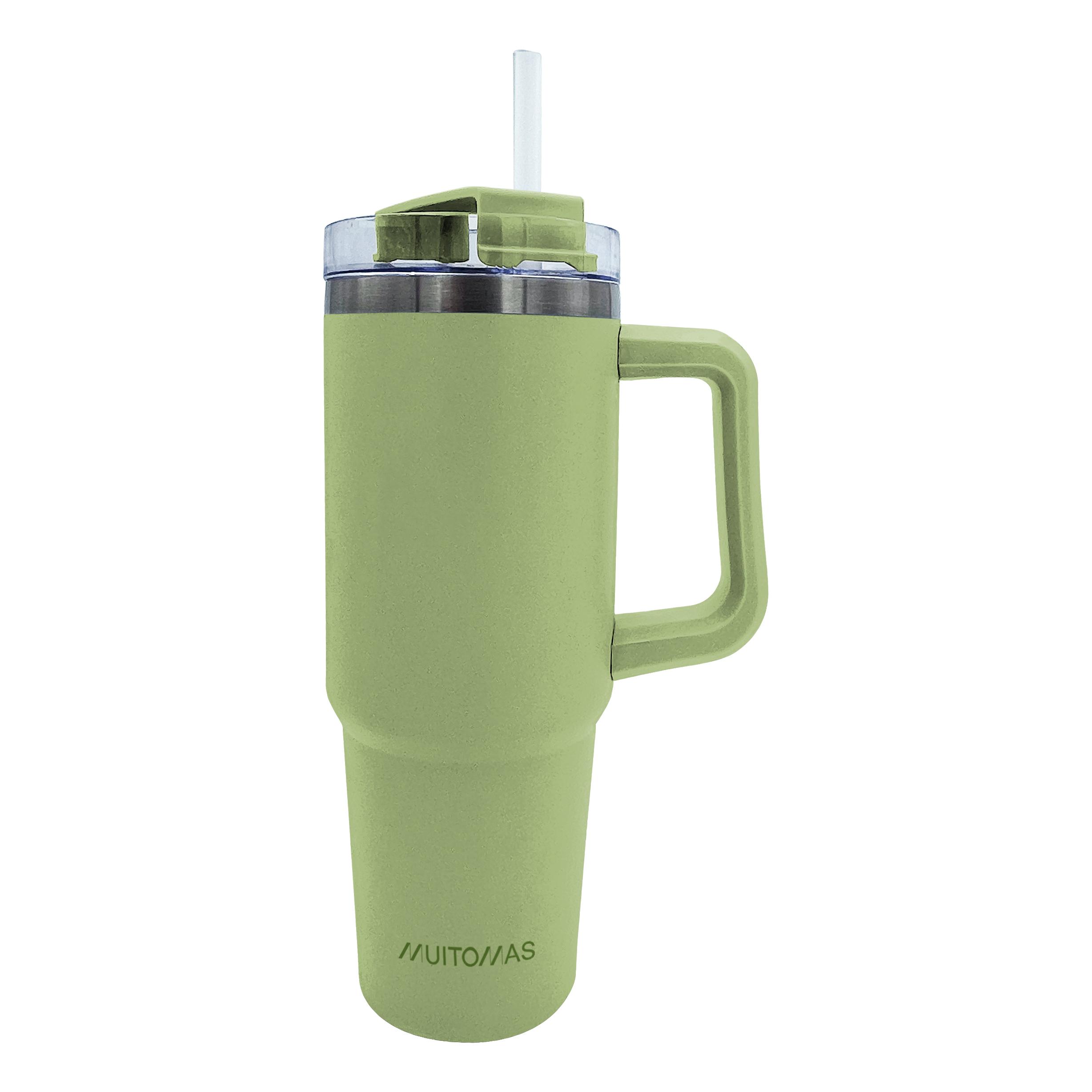 Muitomas TRAVELMUG900GN taza de viaje 900 ml Verde Acero inoxidable
