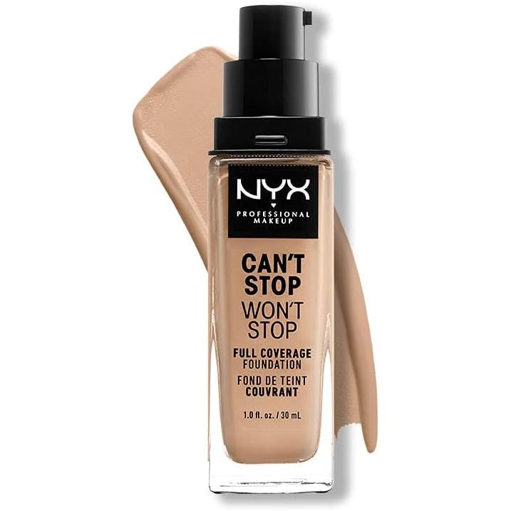 NYX Professional Makeup – Base de maquillaje Cant Stop Wont Stop 24-Hour Fndt NYX Professional Makeup.
