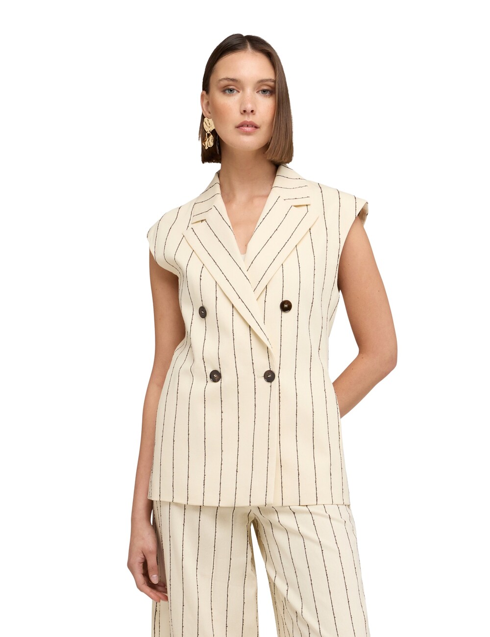 Motivi - Chaleco a rayas diplomáticas The Tailoring Lab