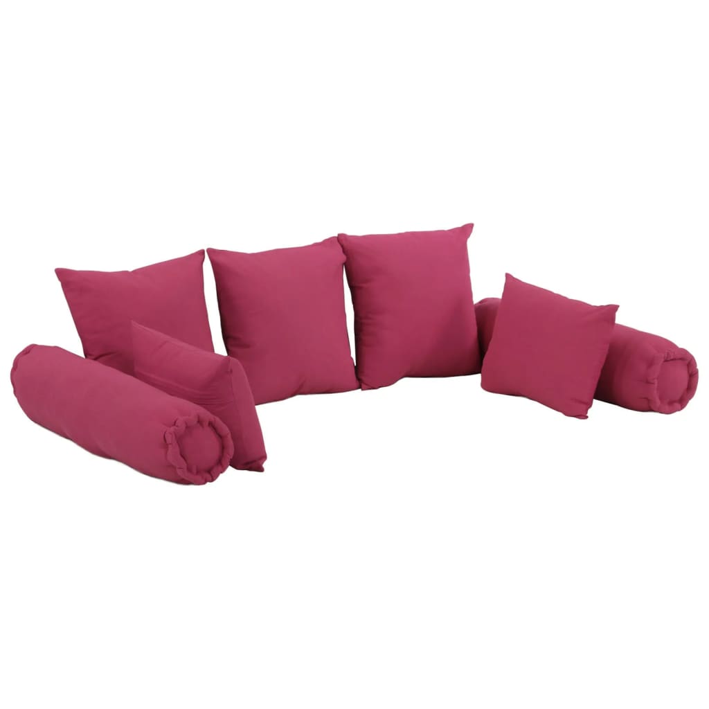vidaXL Juego de cojines 7 piezas tela Cojín Decorativo de Asiento Cojines de muebles de salon