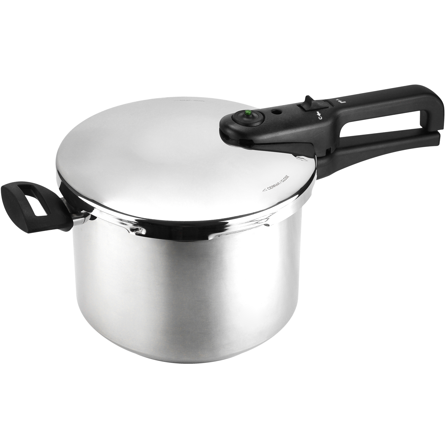 MAGEFESA ALOE Olla a Presión Súper Rápida de 6L, Acero Inoxidable 18/10, Cocinas de Inducción y con Fondo Termodifusor