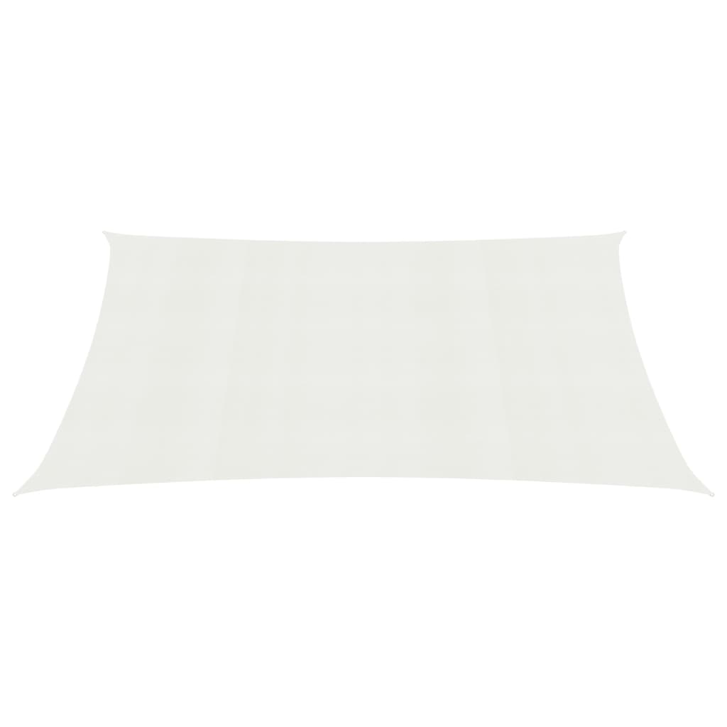 vidaXL Toldo de vela HDPE 160 g/m² 6x7 m Color Crema, Blanco,
