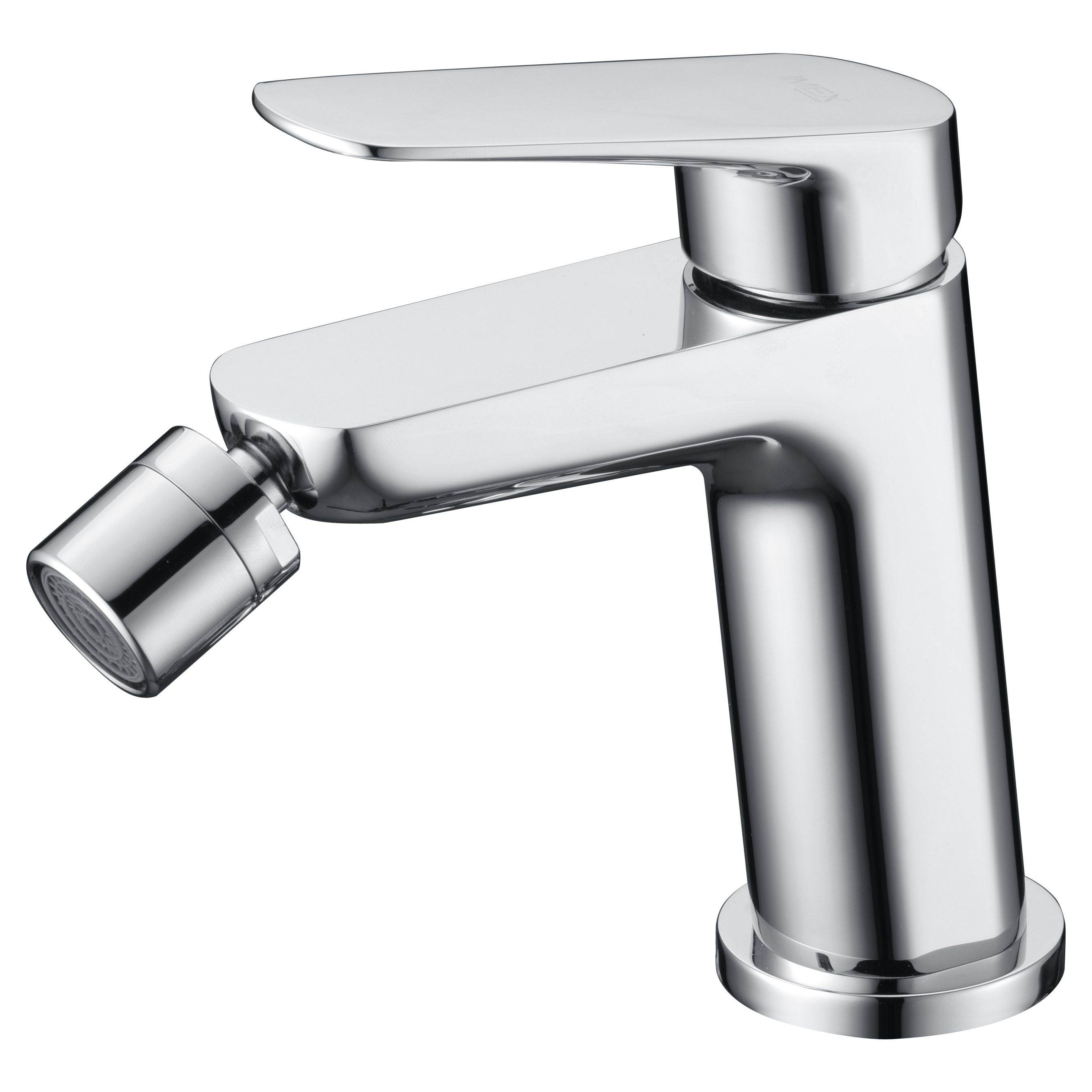 IMEX grifería para bidet en acabado cromado cuerpo en latón y zama cartucho cerámico Ø35mm incluye tubos flexibles 38 cm modelo BELGICA Imex-BDZ044-2