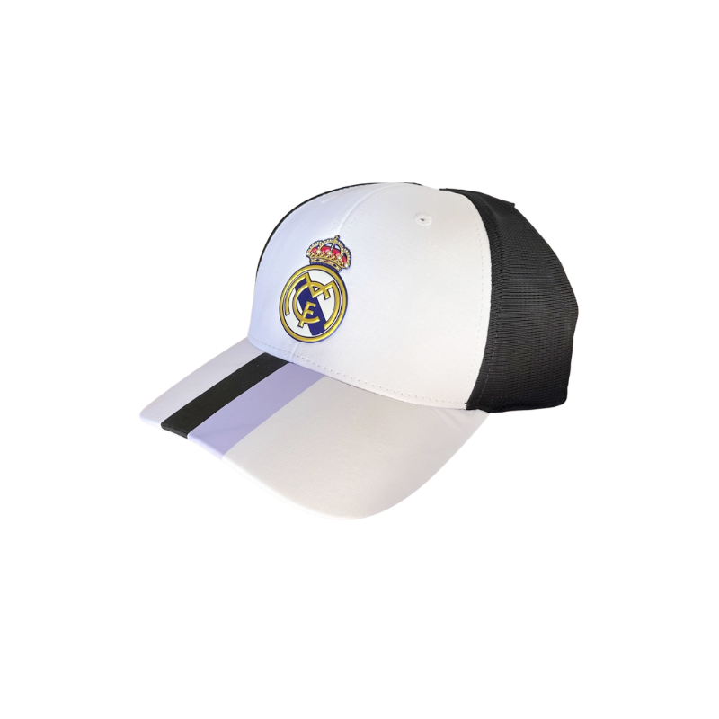 Gorra Tejana Color Negro Escudo Bordado Real Madrid - Adulto
