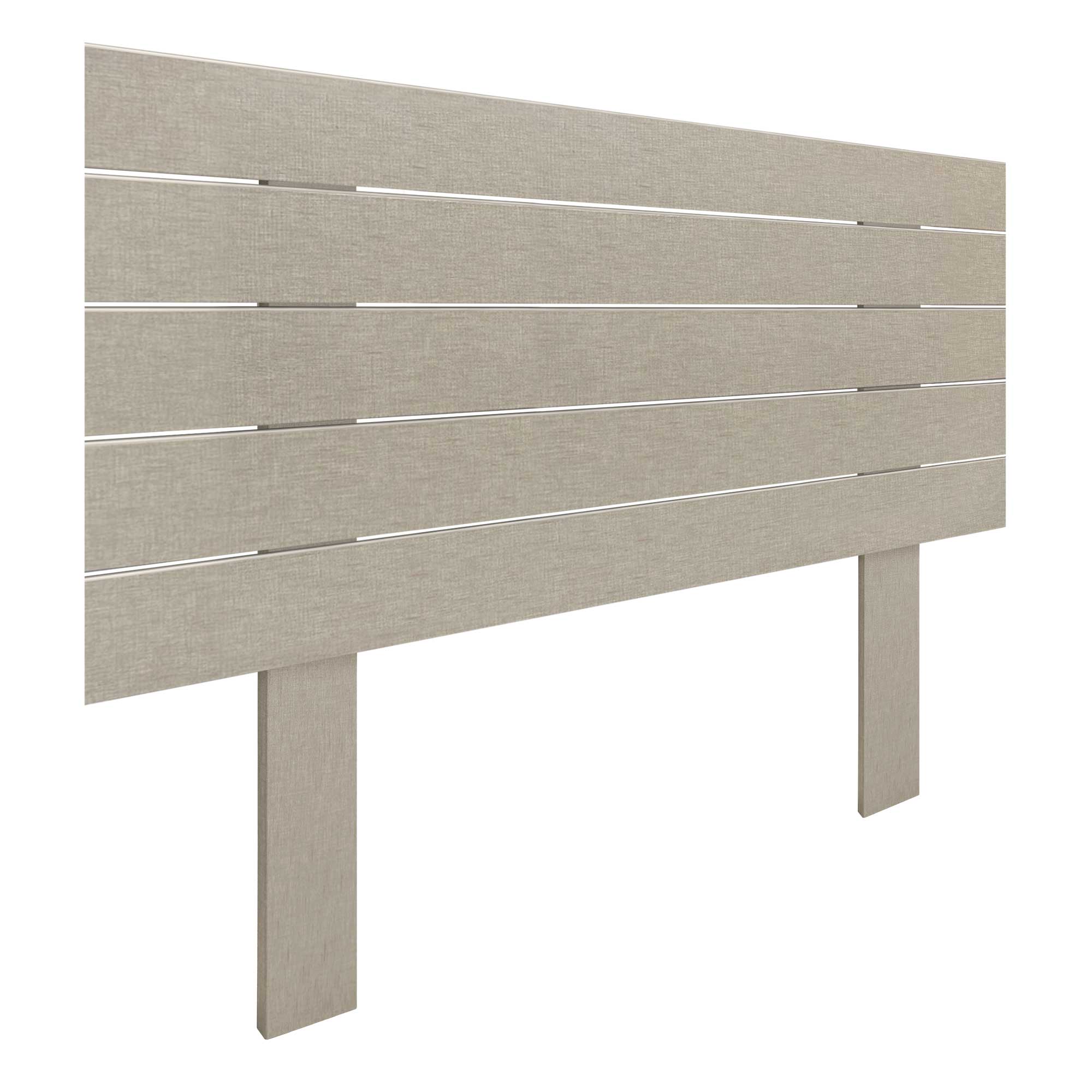 DHOME Cabecero de Madera reciclada DM Estilo Palet Horizontal con Patas Cama Palets Herrajes incluidos