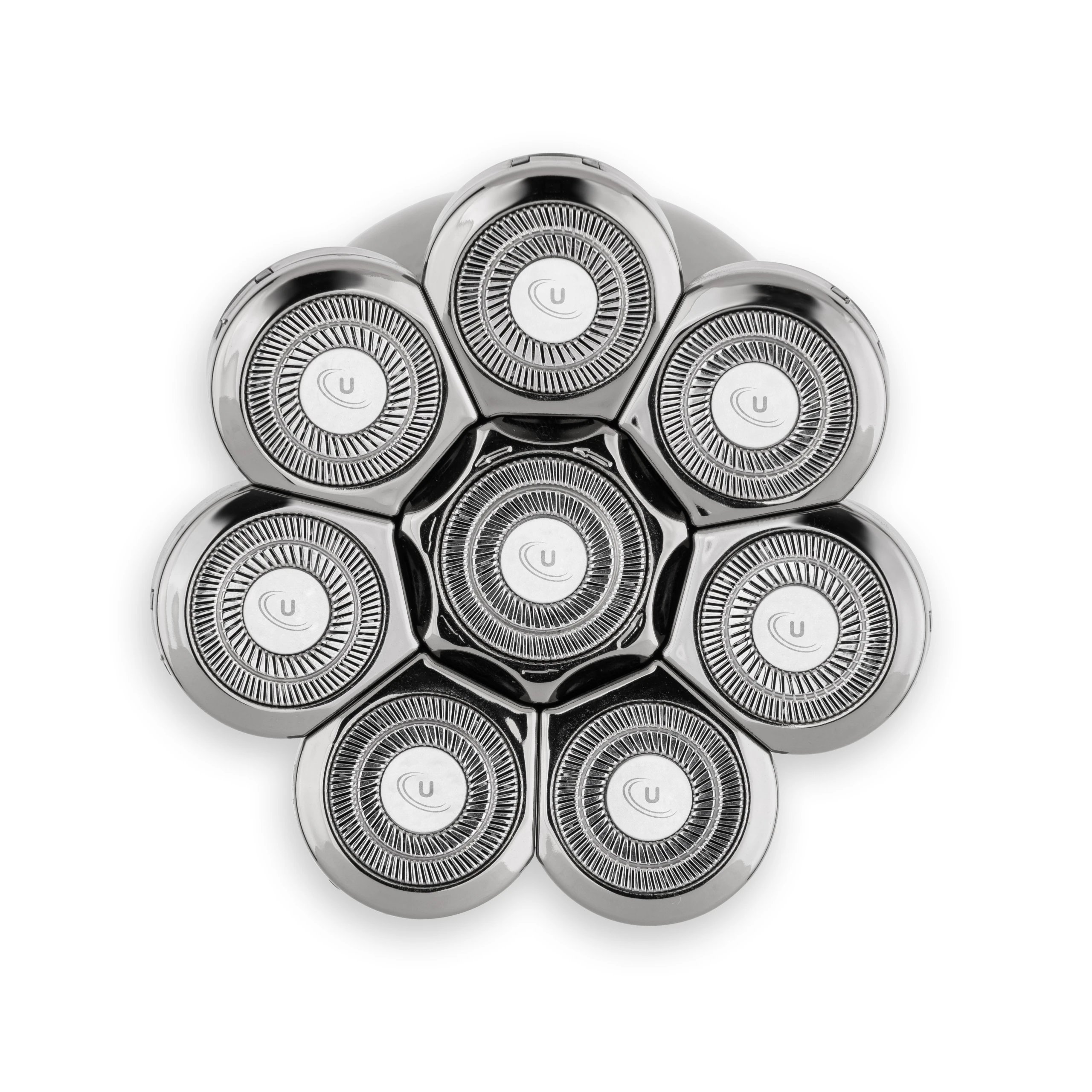 UFESA - Afeitadora eléctrica hombre Spin Flex con 8 cuchillas Dual Octa Blade, cabezal flexible 100 % lavable y batería USB-C de 45 min