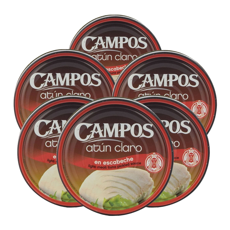 Campos - Atún claro en escabeche Campos 160 g x 6 latas. Total 960 g